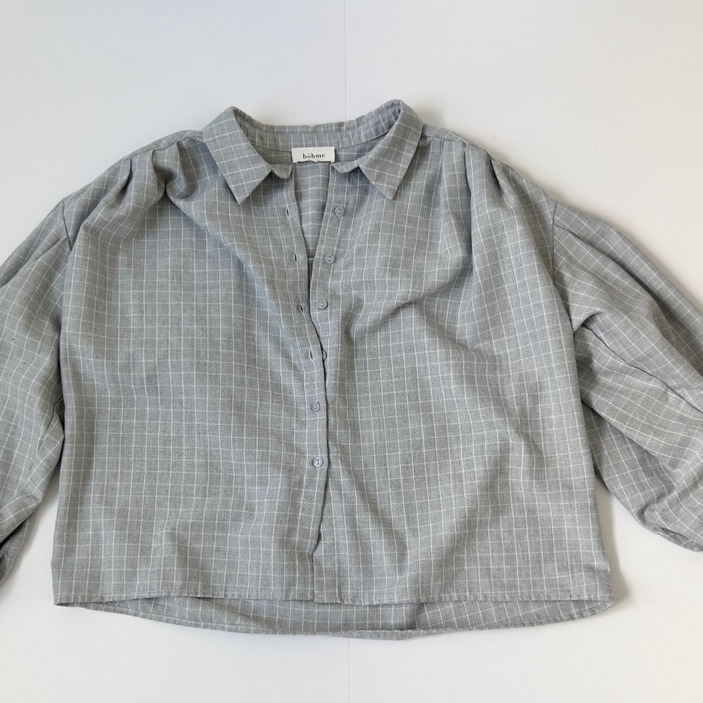 Bohme button down women’s flannel shirt